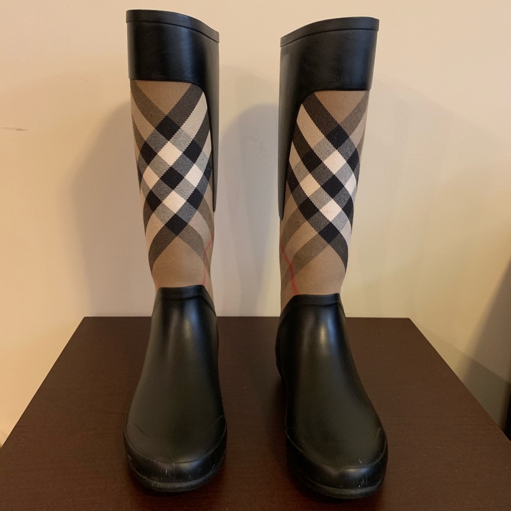 Burberry Clemence Check Rainboots